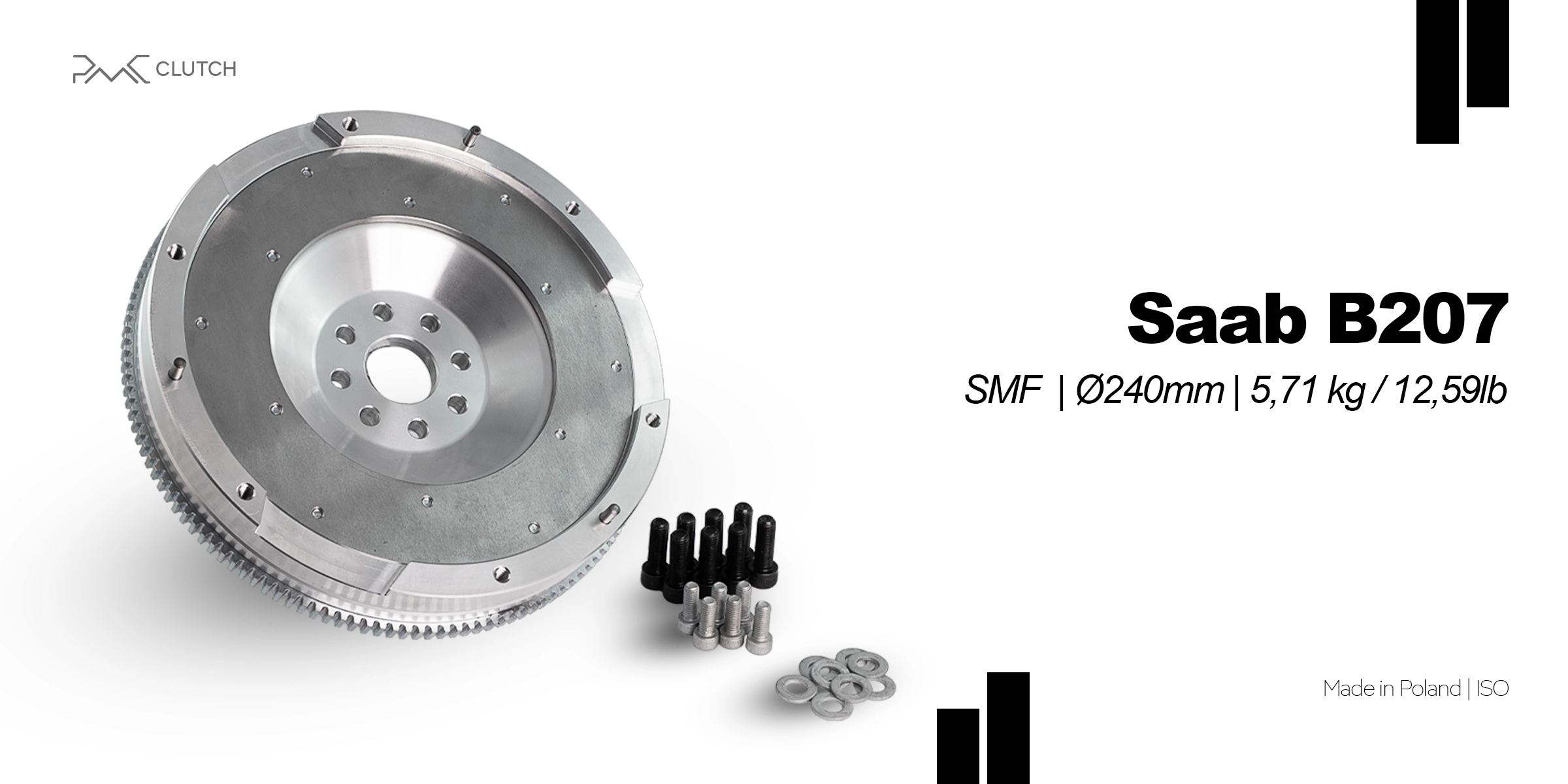 Volant moteur allégé PMC Motorsport Saab 9-3 B207