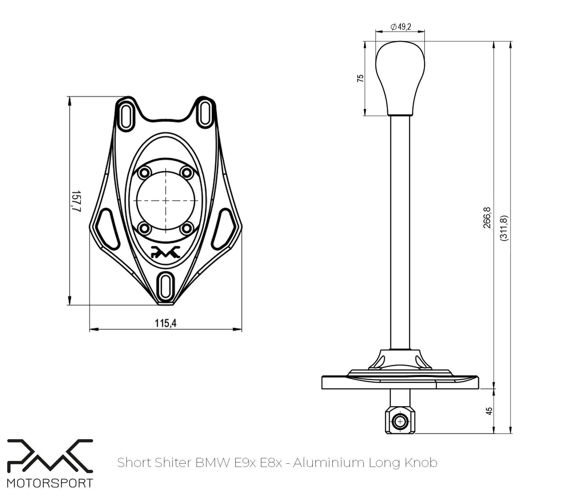 parametry techniczne shifter PMC E9x E8x