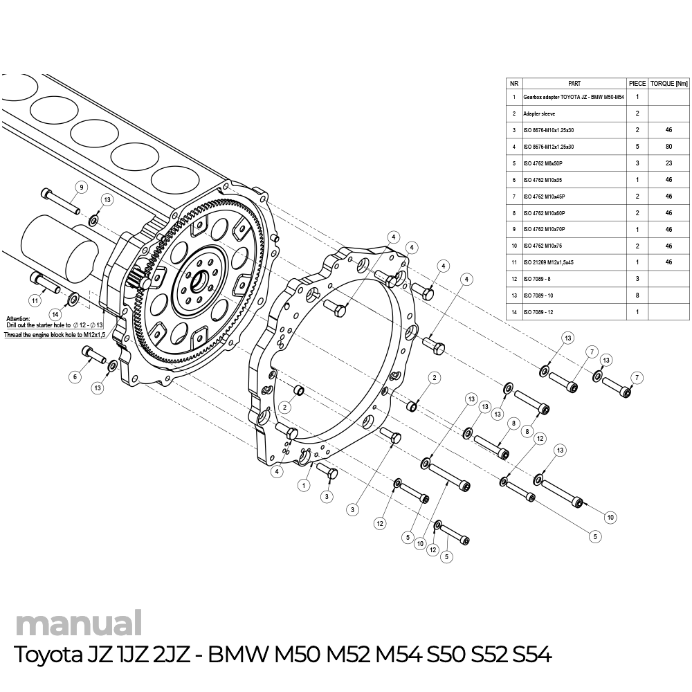 montaż skrzyni biegów zf5 zf320 1jz 2jz jz adapter pmc