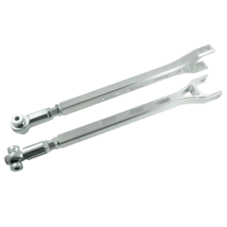 Aluminium adjustable rear lower control arms BMW E36 E46 - Uniball (Silver)