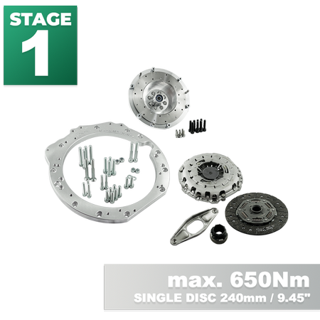 STAGE 1 Mercedes-Benz M112 M113 M113K - BMW M57N2 6-vitesses HGD JGA - 240mm / 9.45"