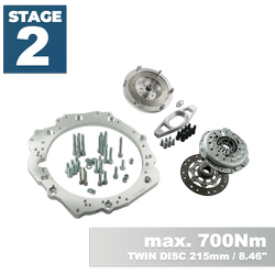 Stage 2 Toyota 1JZ 2JZ - manuelle 6 vitesses BMW N54 GS6-53BZ 135i 335i 535i - 215mm / 8.46" Twin Disc