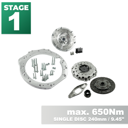 Stage 1 Mercedes-Benz M112 M113 M113K - manual 6-biegów BMW M57n GS6-53DZ HGD JGA HGA - 240mm / 9.45"