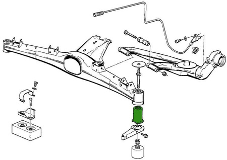 Bujes para subchasis trasero BMW E30