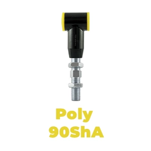 Braço de controle ajustável inferior traseiro BMW E36 E46 Z4 - Poliuretano 90ShA (Negro)