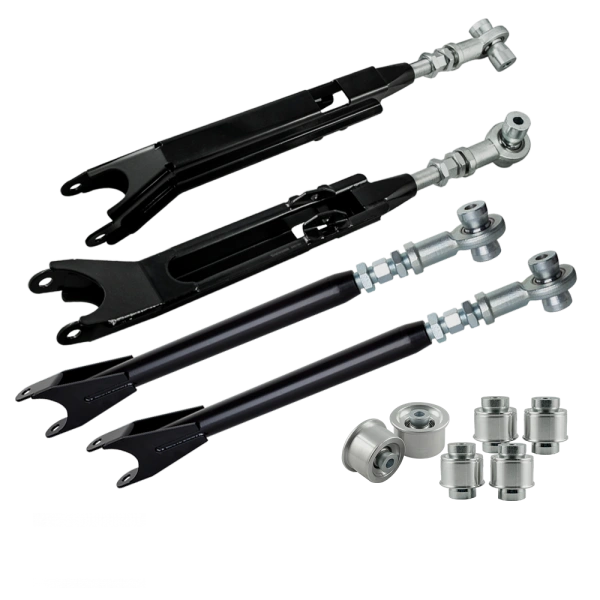 Stage 3 Kit bracci oscillanti regolabili + boccole in alluminio per BMW E36 – Uniball (nero)