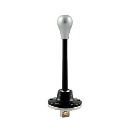 Black Edition Short Shifter BMW E30 E34 - pomo corto aluminio plateado (C)