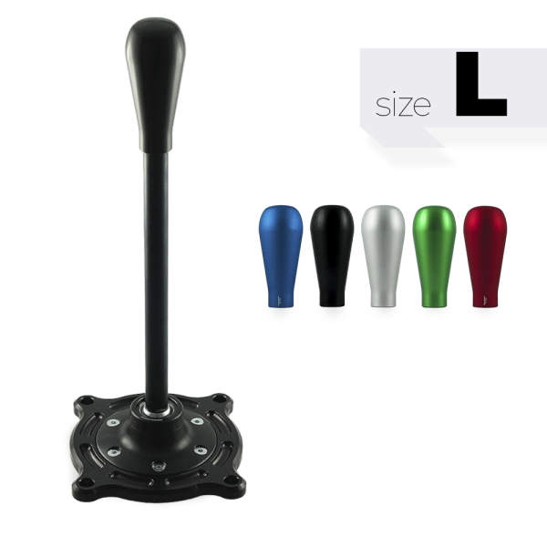 Black Edition Short Shifter Nissan S-chassis S13 S14 S15 R32 R33 R34 - Langer Schwarzer Knauf