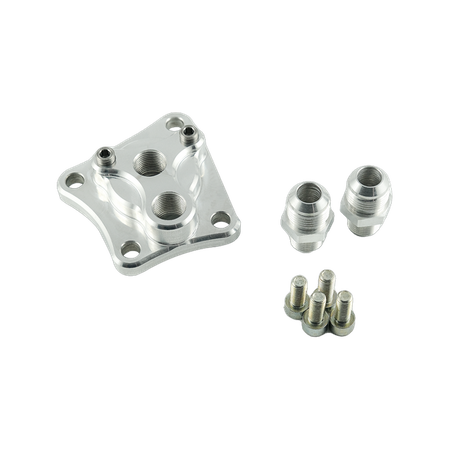 Ölfilter-Umsetzeradapter Nissan RB + Verbinder M18x1,5-AN10