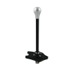 Black Edition Short shifter BMW E8x E9x - pommeau court argent en aluminium