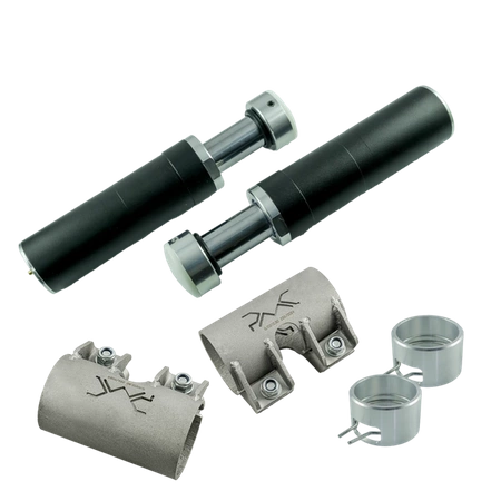 Anschlagpuffer-Set - Hydraulische Federungsanschlagpuffer mit 2" Hub + Verstellbare Befestigungshalterungen