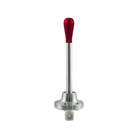 Short shifter BMW E30 E34 new version - aluminium long red knob (S)