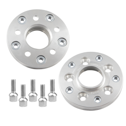 Aluminium wheel spacers / adapters set 5x100 to 5x130 / 57,1 to 71,6 / 25mm / 0.98" (VAG - Porsche)
