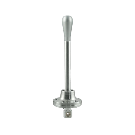 Short Shifter BMW E30 E34 version nouvelle - pommeau long argent en aluminium (C)