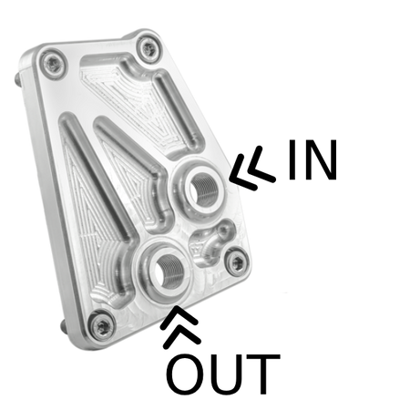 Adattatore radiatore olio AN10 BMW V8 M60 M62 