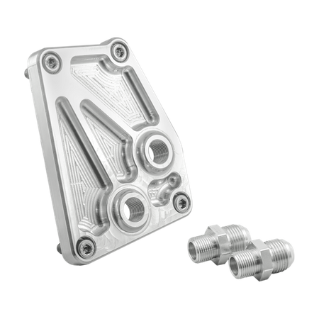 AN10 Relokator Adapter chłodnicy oleju BMW V8 M60 M62 + złączki