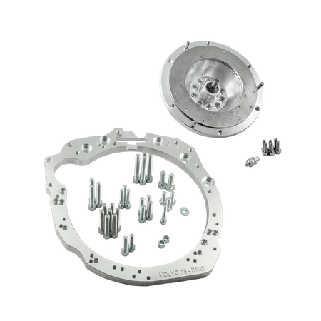 Kit adaptador Volvo Modular Whiteblock "White" T5 T6 - BMW M57N2 HGU HGK / N54 - 240mm / 9.45"