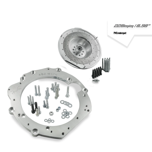 Adapter Kit Audi ABZ - manual 6-speed BMW M57n GS6-53DZ HGD JGA - 228mm / 8.98" (Twin Disc)