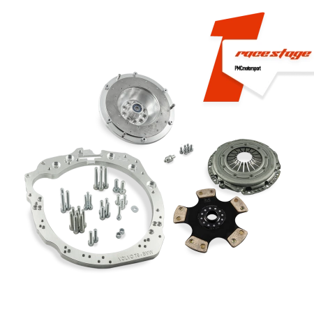 Race stage 1 Volvo "White" T5 T6 - manual 6 speed BMW M57n GS6-53DZ HGD JGA HGA - 240mm / 9.45"