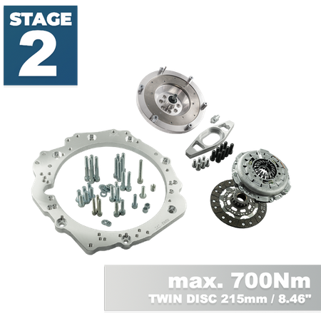 Stage 2 Toyota JZ - manual 6-biegów BMW M57n GS6-53DZ HGU HGK - 215mm / 8.46" Twin Disc