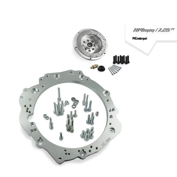 Kit adaptador Toyota JZ - manual 5 velocidades BMW M50 S50 M52 S52 M54 ZF5 - 184mm / 7.25" (S)