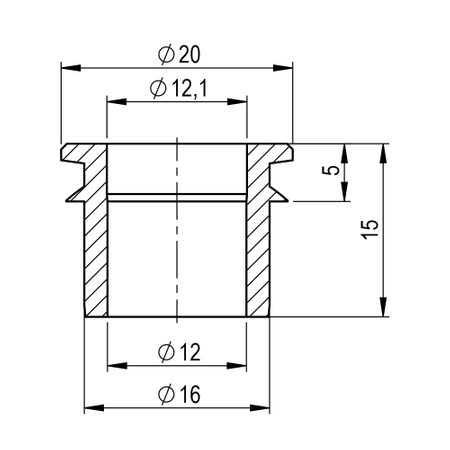 Uniball-Abstandshalter fi 16