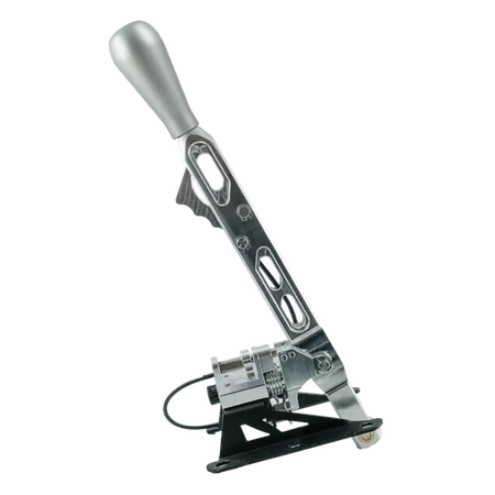 Auto-centragem short shifter para caixa de velocidades BMW - botão longo prata (B)