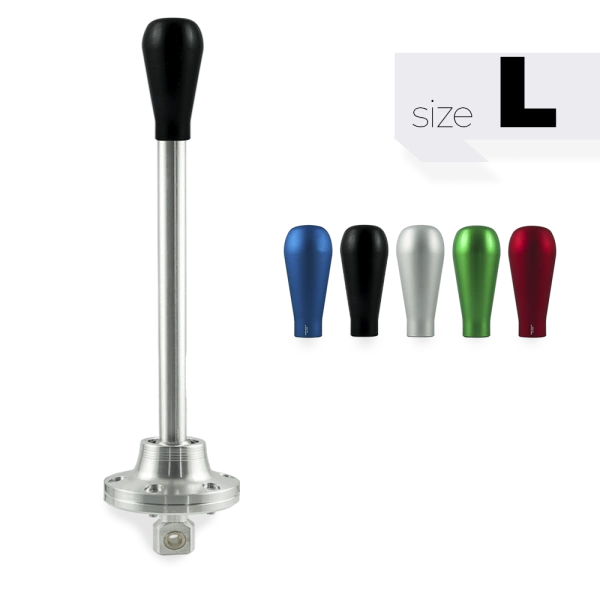 Short Shifter BMW E30 E34 Neue Version - Langer Schwarzer Aluminiumknopf