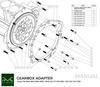 Adapter skrzyni biegów Nissan RB - BMW DCT DKG GS7D36SG / N54 GS6-53BZ