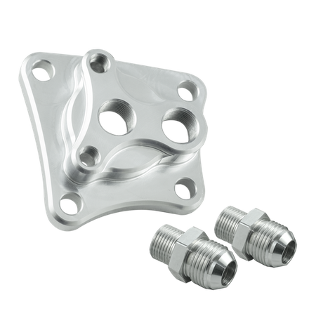 Adaptador filtro de aceite Nissan RB + 2 racores