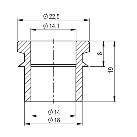 Uniball-Abstandshalter fi 18