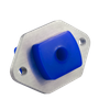 Supporto inferiore ammortizzatore posteriore BMW E81 E82 E87 E88 - 70ShA