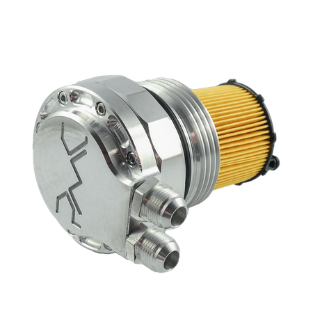 Oil filter lid (cap) with oil cooler fitting AUDI 3.0 TDI