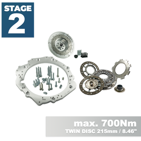 Stage 2 Toyota JZ - manual 6-speed BMW M57n GS6-53DZ HGU HGK - 228mm / 8.98" Twin Disc