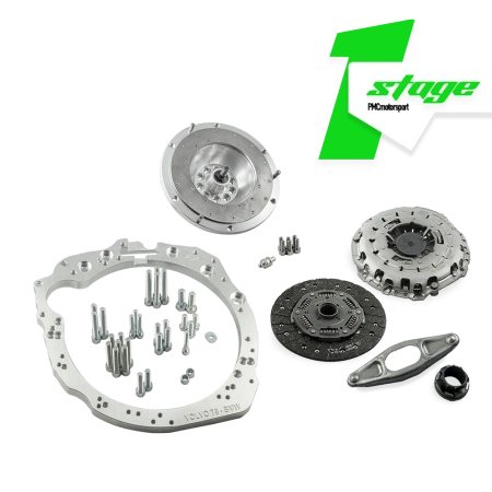 Stage 1 Volvo White T5 T6 - manual 6-marce BMW N54 GS6-53BZ 135i 335i 535i - 240mm / 9.45"
