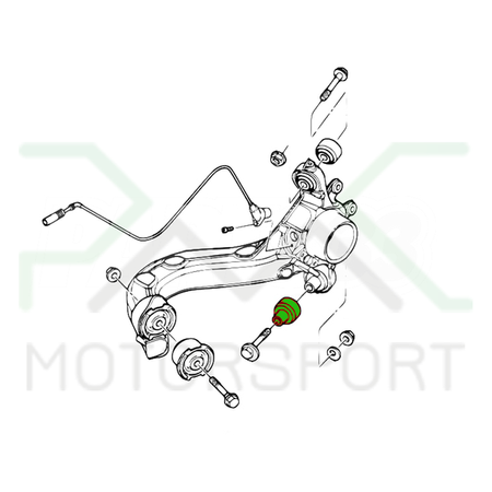Boccola No.3 per braccio di controllo BMW E36 E46 Z3 Uniball