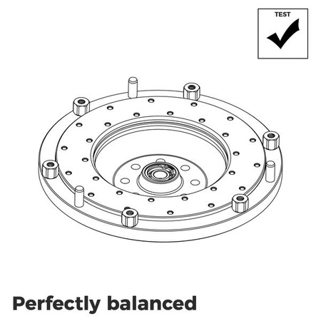 Volante do motor Toyota JZ 1JZ 2JZ - Mazda RX-8 - 240mm / 9.45" (F)