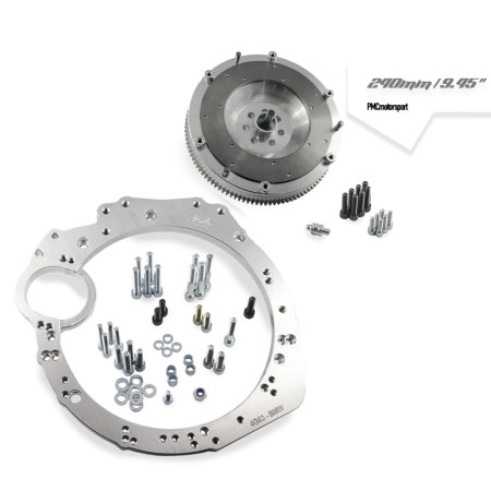 Adapter Mitsubishi 4G63 - 6-Gang Manuell BMW M57n GS6-53DZ HGU HGK - 240mm / 9.45"