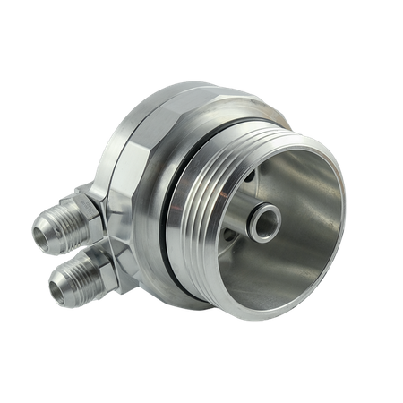 Oil filter lid (cap) with oil cooler fitting AUDI 3.0 TDI