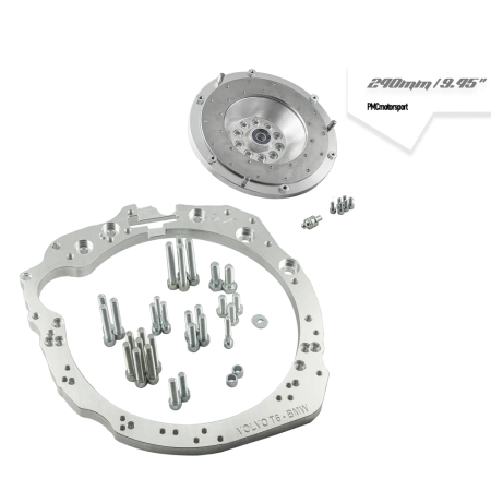 Kit adattatore Volvo "White" T5 T6 - manual 5-marce BMW M50 S50 M52 S52 M54 ZF-5- 240mm / 9.45"