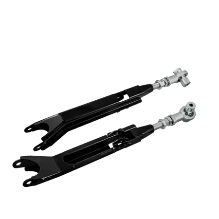 Stage 3 Juego de brazos de control ajustables + casquillos de aluminio para BMW E36 – Uniball (negro)