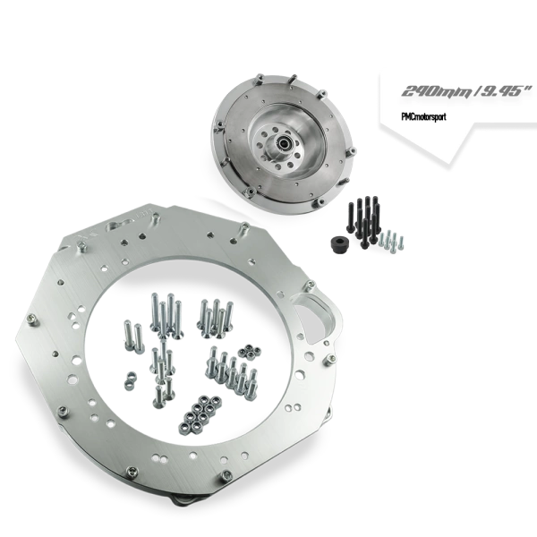 Kit adaptador GM Chevrolet V8 LS9 - BMW M57n GS6-53DZ HGD JGA Manual 6 velocidades - 240mm / 9.45"