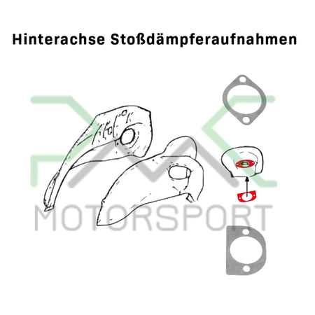 Kit de rinforzo telaio posteriore per BMW E36