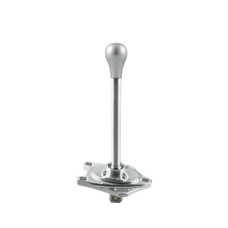 Short shifter BMW E8x E9x - pommeau court argent en aluminium (C)