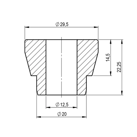 Distanziali Uniball fi 20 [29,5 x 22,25 mm]