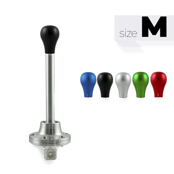 Short shifter BMW E46 neue version - kurzer schwarzer Knauf (K)