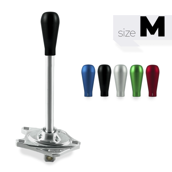 Short shifter BMW E8x E9x - botão longo preto em alumínio (C)