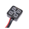 Schalttafel mit 4x Purelux Mini-Dashboard-Controller, 10–30 V
