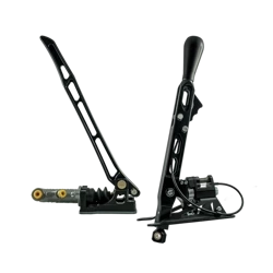 Black Edition Rewers Hydraulische Handbremse - 0.750" + PRO H Short Shifter für BMW-Getriebe - schwarzer langer