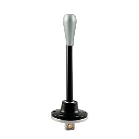 Black edition short shifter BMW E46 - bouton long argent (C)